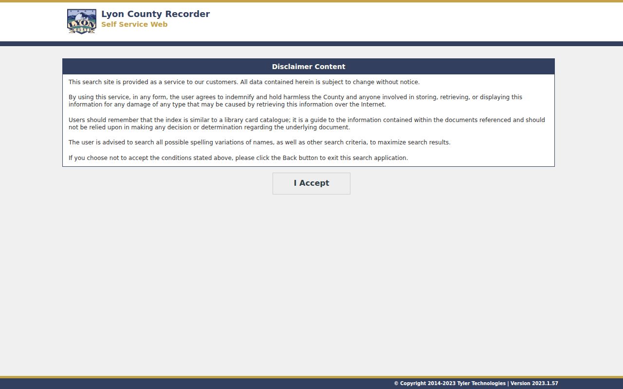 Fernley residents directory Lyon Recorder deed index search